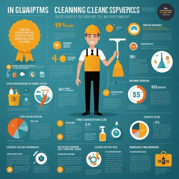 Comment une entreprise de services de nettoyage peut-elle utiliser les infographies pour simplifier l'information pour ses clients ?